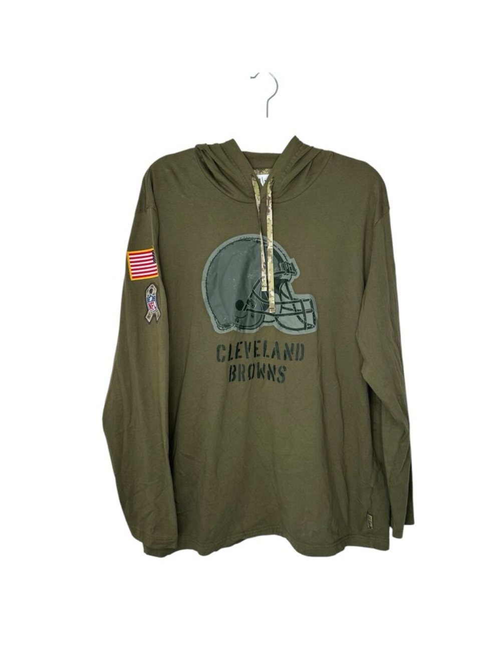 Men's Nike Olive Cleveland Browns 2022 Salute to Service Tonal Lightweight shirt